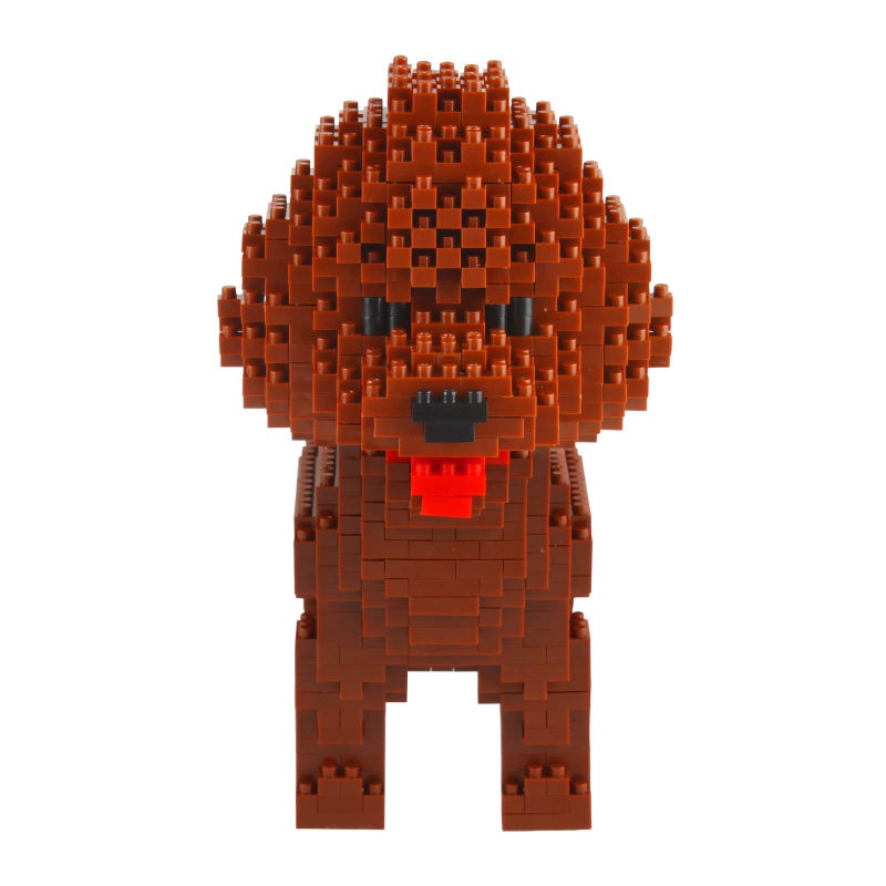 Larcele Micro Dog Building Blocks Set Mini Pet Building Toy Bricks,950 Pieces KLJM-02 (Poodle) - Image 4